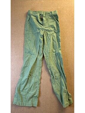 Roxy Women's Oceanside High Waisted Beach Pant Olive Green Size M 29